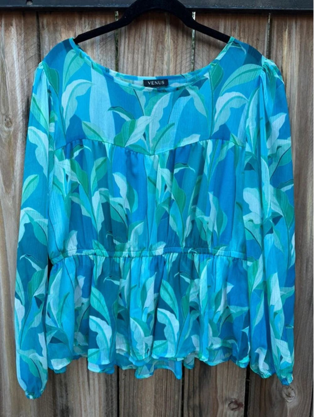 Sheer Botanical Beauty Blouse